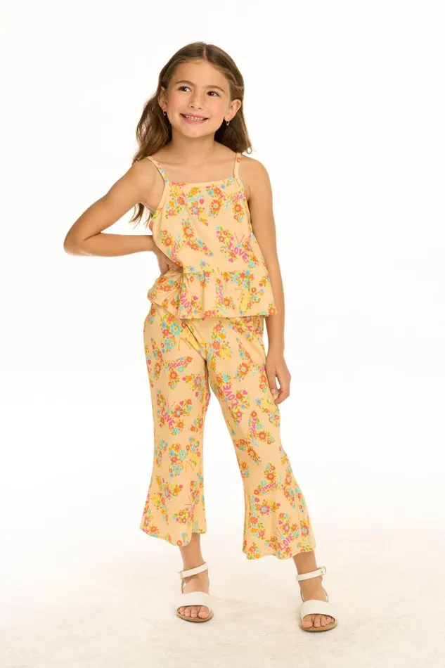 Kids Chaser Brand Girls Emma Summer Of Love Print Trousers