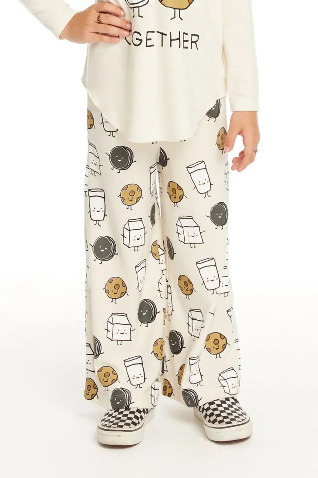Kids Chaser Brand Girls Milk And Cookies Pants