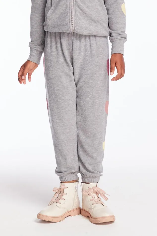 Kids Chaser Brand Girls Multi Hearts Girls Sweatpants
