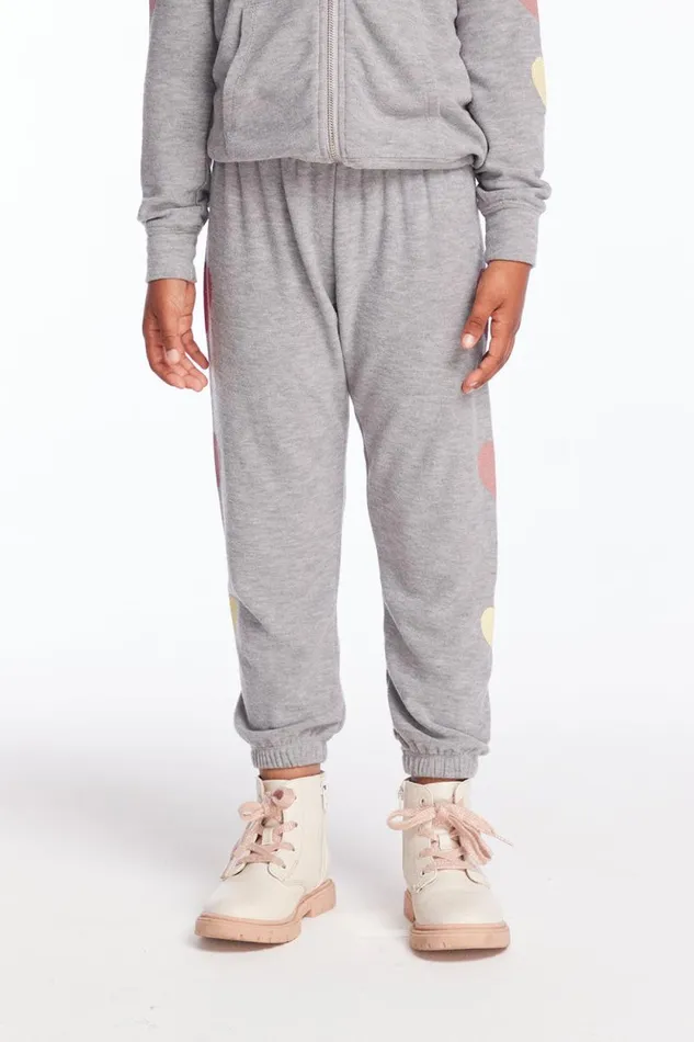 Kids Chaser Brand Girls Multi Hearts Girls Sweatpants