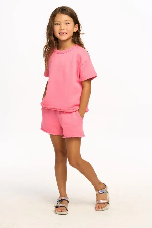 Kids Chaser Brand Girls Peyton Short 8211 Pink Lemonade