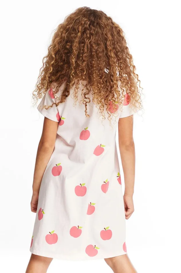 Kids Chaser Brand Girls Yummy Apples Girls Shirt Dress