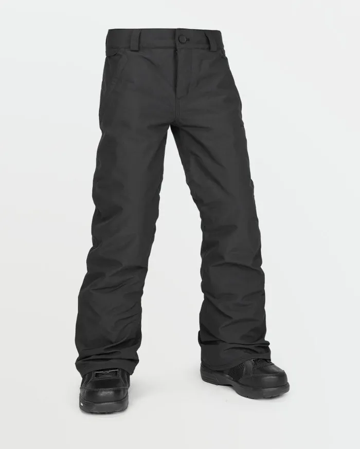 Kids Freakin Chino Youth Insulated Pants 8211 Black Kids Volcom Pants