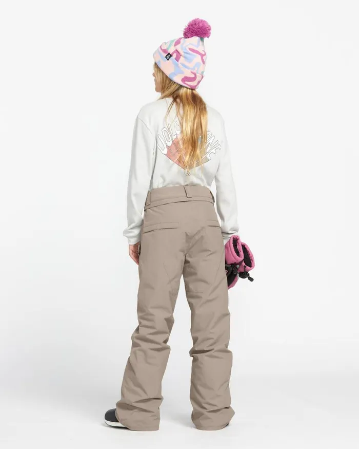 Kids Freakin Chino Youth Insulated Pants 8211 Chestnut Brown Kids Volcom Pants