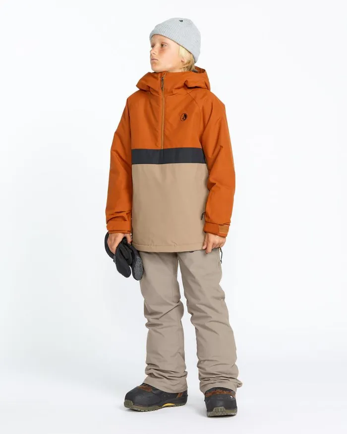 Kids Freakin Chino Youth Insulated Pants 8211 Chestnut Brown Kids Volcom Pants