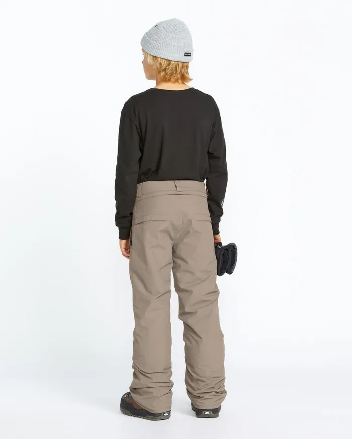 Kids Freakin Chino Youth Insulated Pants 8211 Chestnut Brown Kids Volcom Pants