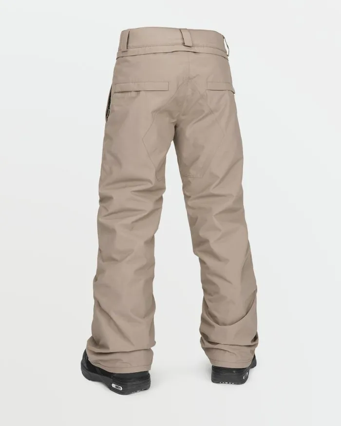 Kids Freakin Chino Youth Insulated Pants 8211 Chestnut Brown Kids Volcom Pants