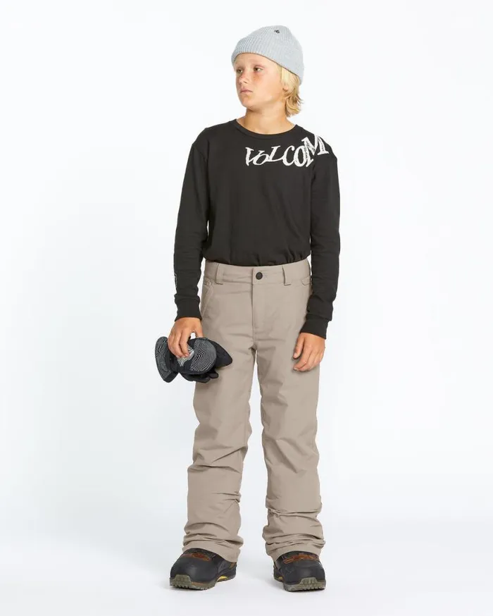 Kids Freakin Chino Youth Insulated Pants 8211 Chestnut Brown Kids Volcom Pants