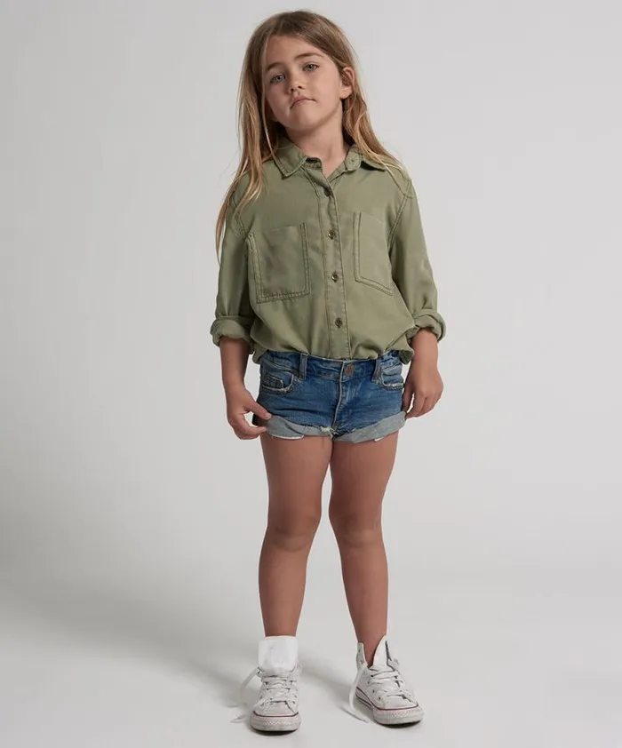 Kids KIDS BANDITS DENIM SHORT BLUE One Teaspoon Kids