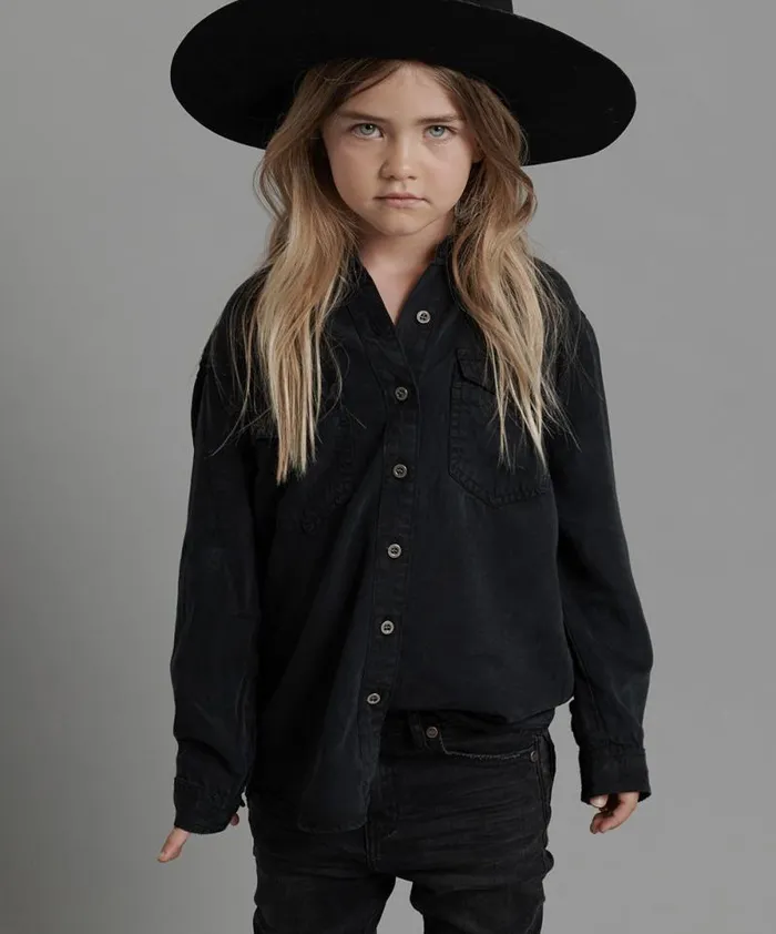 Kids KIDS FOX BLACK ORGINAL LIBERTY SHIRT One Teaspoon Kids