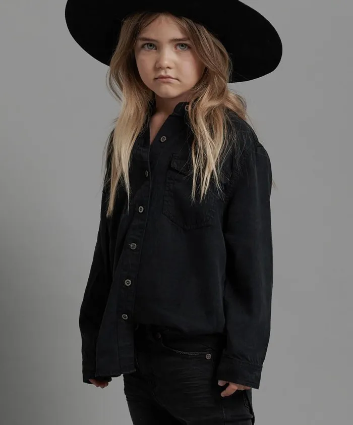 Kids KIDS FOX BLACK ORGINAL LIBERTY SHIRT One Teaspoon Kids