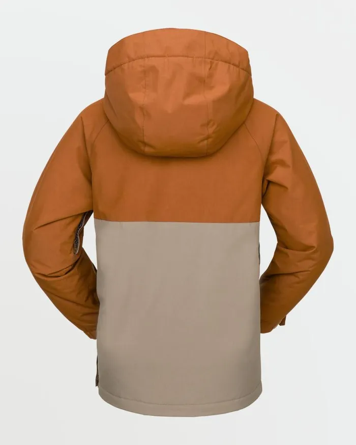 Kids Sluff Insulated Pullover 8211 Caramel Kids Volcom Jackets