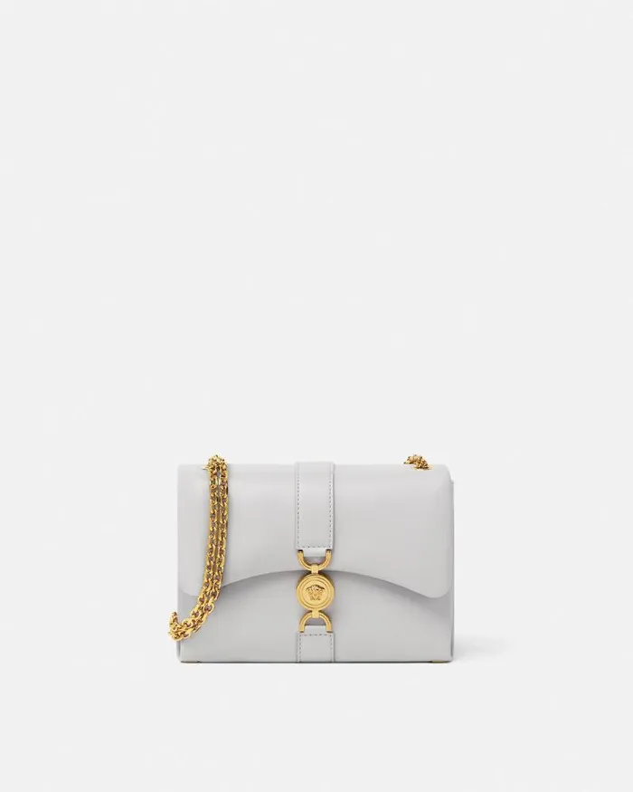 Kleio Shoulder Bag Gray Women Versace Shoulder and Crossbody