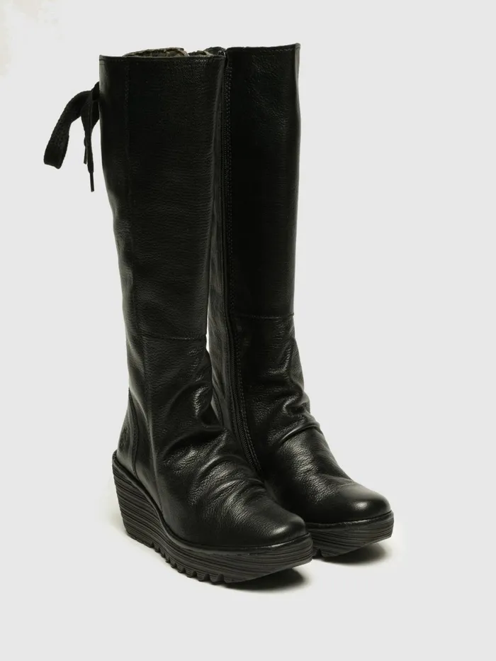 KneeHigh Boots YUST BLACK Women Fly London Boots