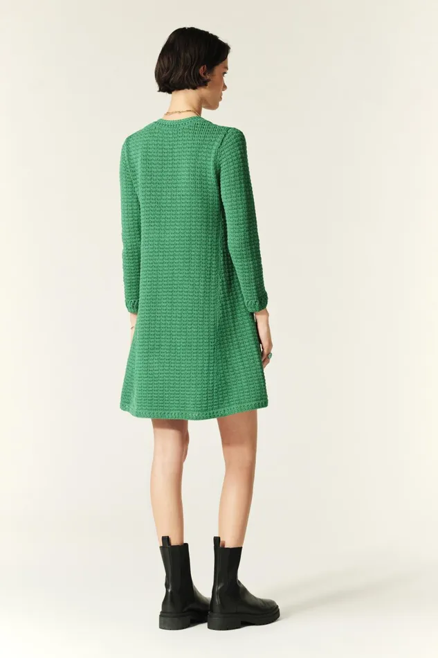 Knit Mini Dress Gysele OffWhite Women Baandsh Dresses