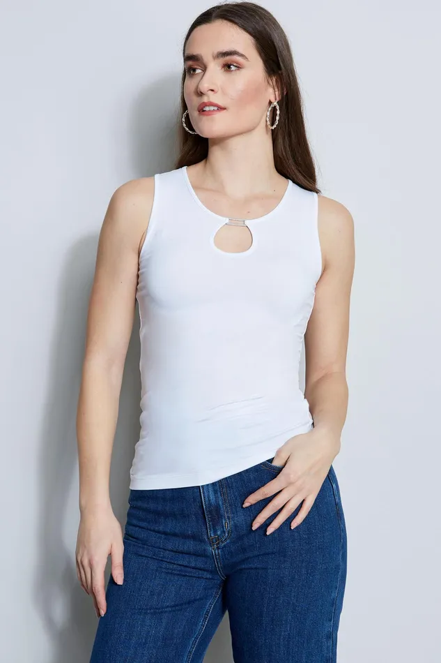 Knits and Sweaters Women Elie Tahari Bar Tank WHITE