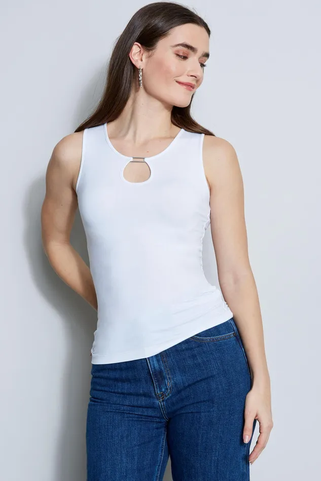 Knits and Sweaters Women Elie Tahari Bar Tank WHITE