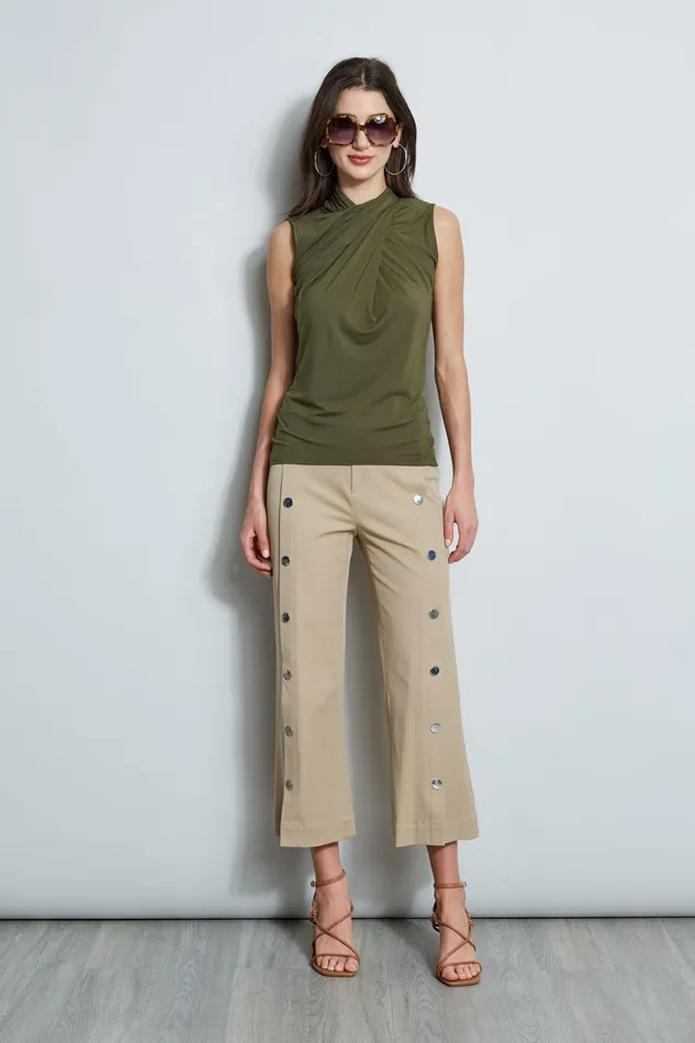 Knits and Sweaters Women Elie Tahari Sleeveless Twist Knit WILLOW GREEN