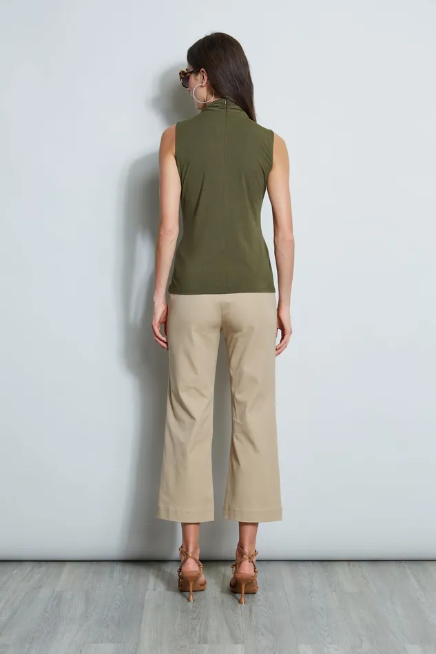 Knits and Sweaters Women Elie Tahari Sleeveless Twist Knit WILLOW GREEN