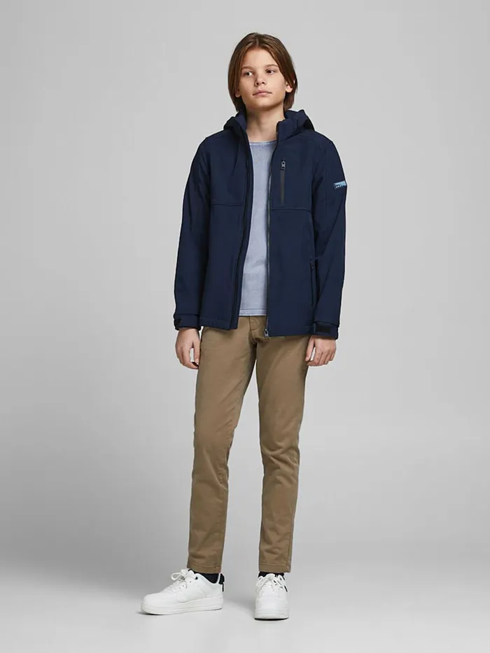 Knitwear JACK and JONES Junior BOYS TEXTURED KNITTED PULLOVER Blue Faded Denim Gift 4 You