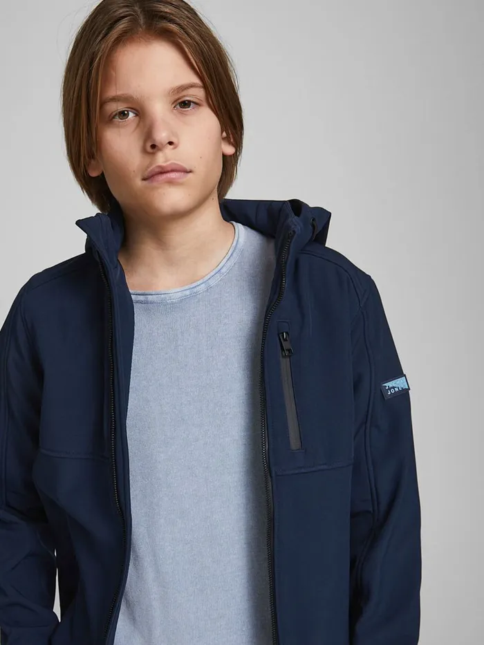 Knitwear JACK and JONES Junior BOYS TEXTURED KNITTED PULLOVER Blue Faded Denim Gift 4 You