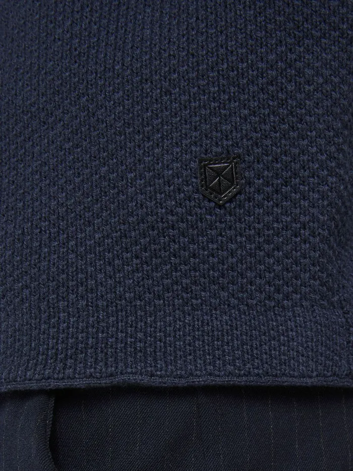 Knitwear JACK and JONES Mens CLASSIC CARDIGAN Blue India Ink Casaul