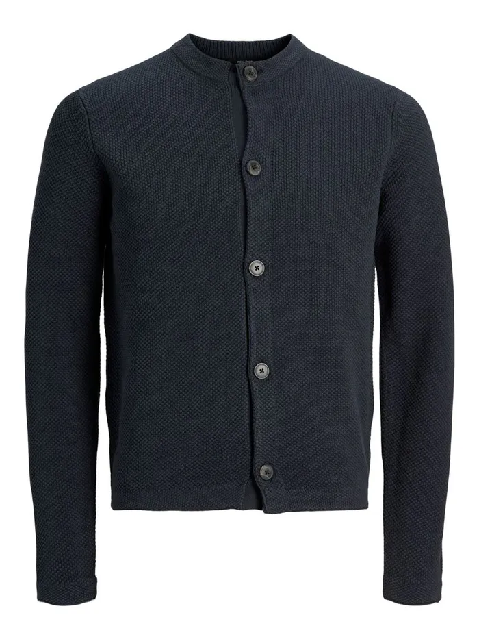 Knitwear JACK and JONES Mens CLASSIC CARDIGAN Blue India Ink Casaul