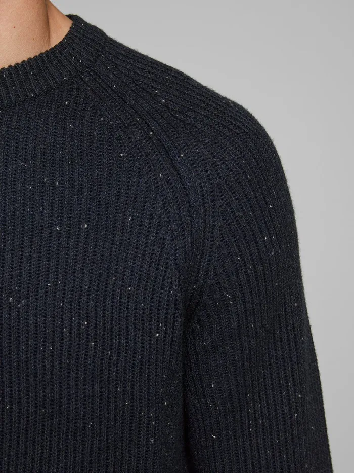 Knitwear JACK and JONES Mens TEXTURED KNITTED PULLOVER Blue Sky Captain Gift 4 You