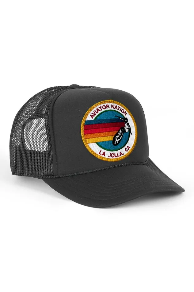 La Jolla Trucker Hat WomenMen Aviator Nation Trucker Hats