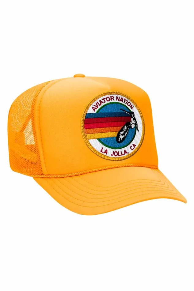 La Jolla Trucker Hat WomenMen Aviator Nation Trucker Hats