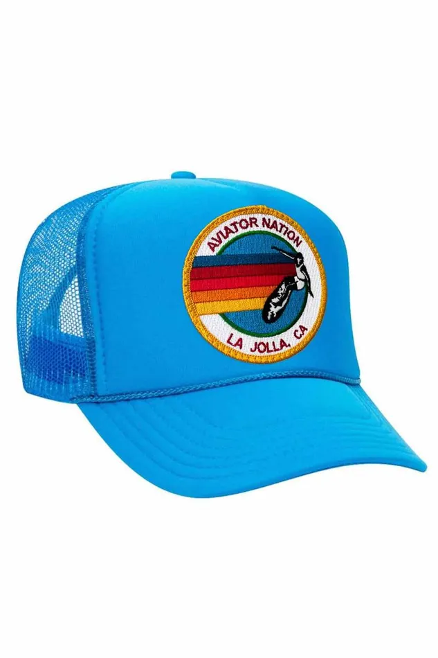La Jolla Trucker Hat WomenMen Aviator Nation Trucker Hats