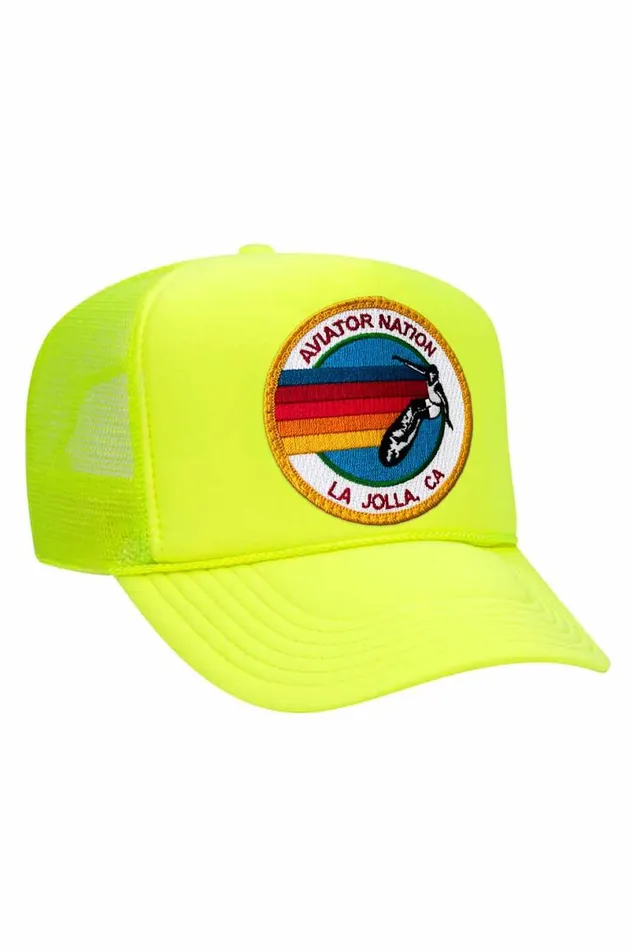 La Jolla Trucker Hat WomenMen Aviator Nation Trucker Hats