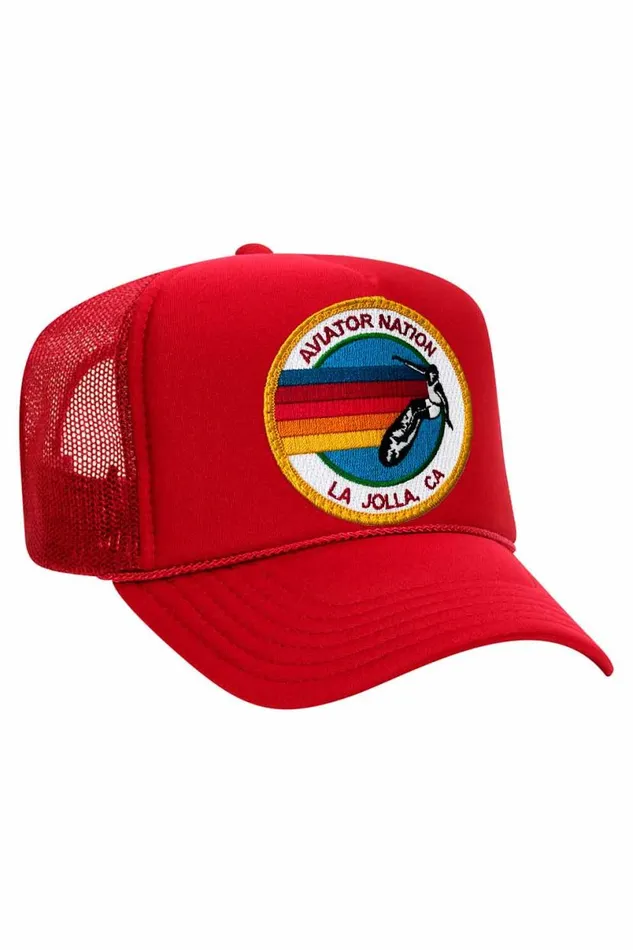 La Jolla Trucker Hat WomenMen Aviator Nation Trucker Hats