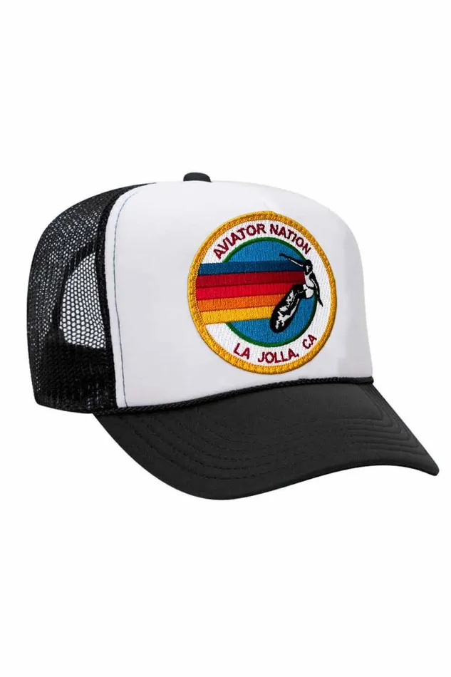 La Jolla Trucker Hat WomenMen Aviator Nation Trucker Hats