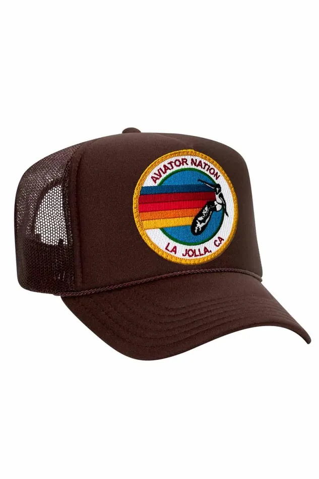 La Jolla Trucker Hat WomenMen Aviator Nation Trucker Hats