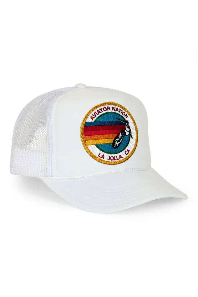 La Jolla Trucker Hat WomenMen Aviator Nation Trucker Hats