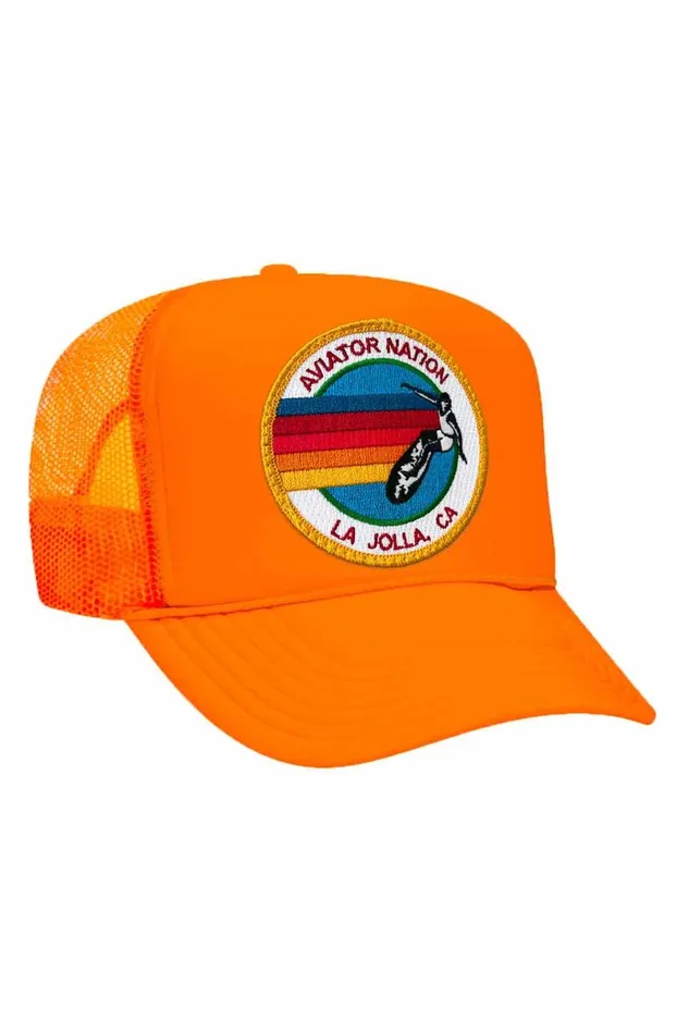 La Jolla Trucker Hat WomenMen Aviator Nation Trucker Hats