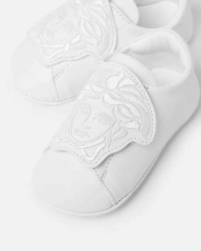 La Medusa Baby Sneakers White Children Versace Shoes and First Steps