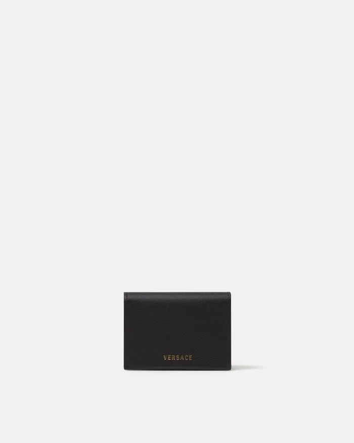 La Medusa Card Holder Black Women Versace Wallets