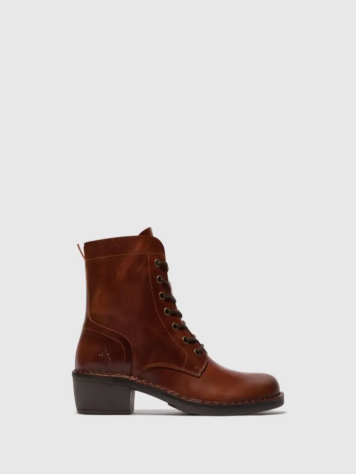 Laceup Ankle Boots MILU044FLY BRICK Women Fly London Ankle Boots