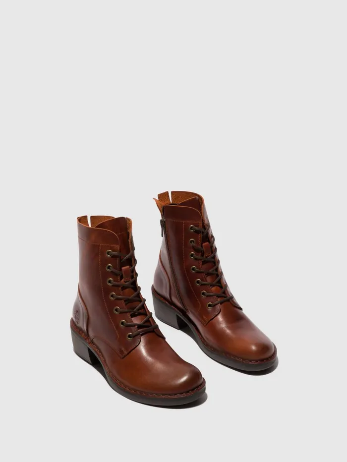 Laceup Ankle Boots MILU044FLY BRICK Women Fly London Ankle Boots