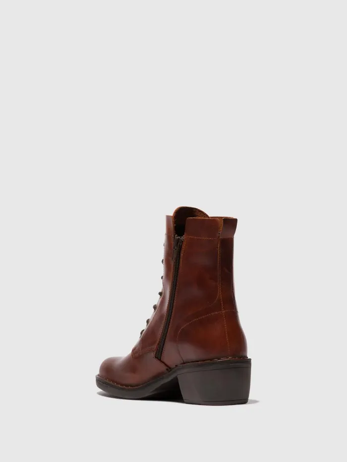 Laceup Ankle Boots MILU044FLY BRICK Women Fly London Ankle Boots