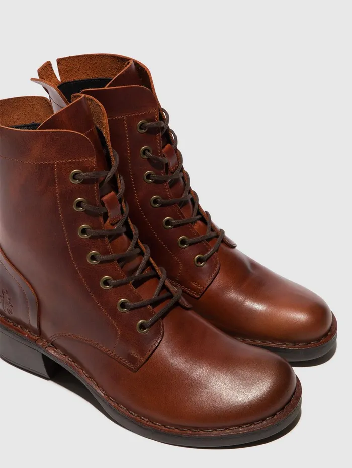 Laceup Ankle Boots MILU044FLY BRICK Women Fly London Ankle Boots