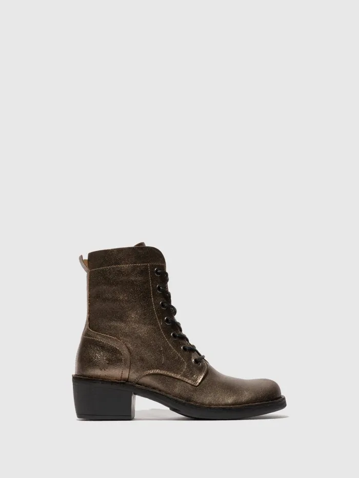 Laceup Ankle Boots MILU044FLY DARK GOLD Women Fly London Ankle Boots