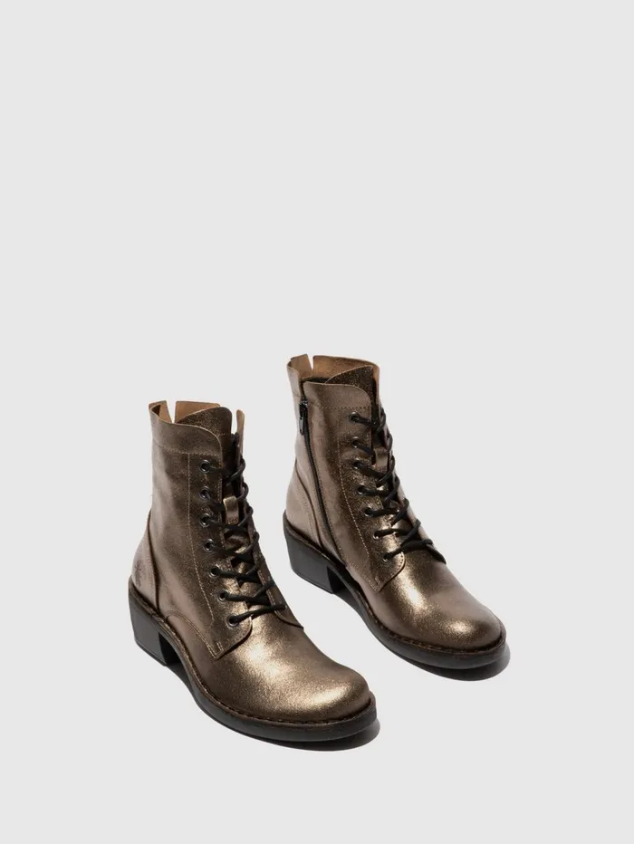 Laceup Ankle Boots MILU044FLY DARK GOLD Women Fly London Ankle Boots