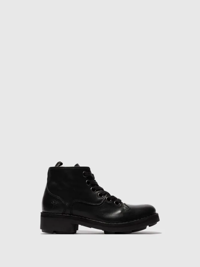 Laceup Ankle Boots NUXE138FLY BLACK Men Fly London Ankle Boots