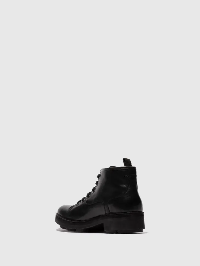 Laceup Ankle Boots NUXE138FLY BLACK Men Fly London Ankle Boots