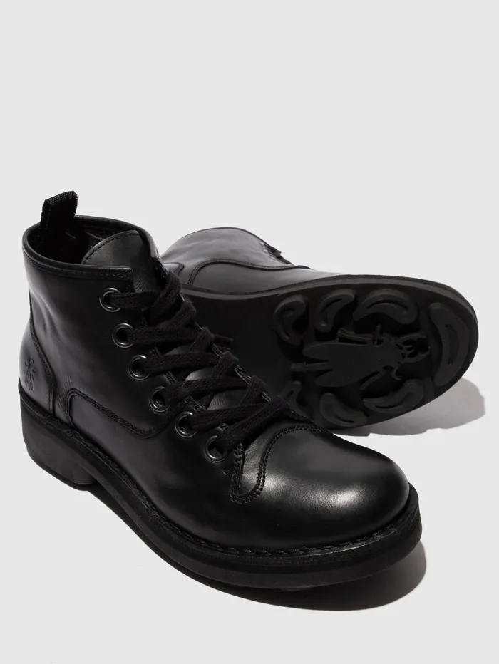 Laceup Ankle Boots NUXE138FLY BLACK Men Fly London Ankle Boots