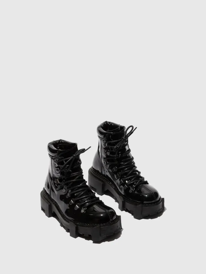 Laceup Ankle Boots SPARK719FLY BLACK Men Fly London Ankle Boots