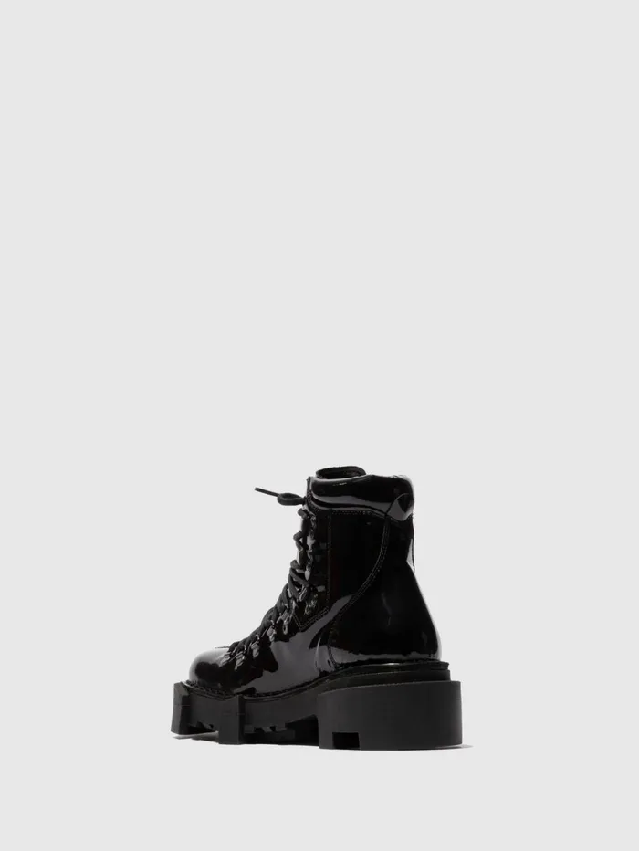 Laceup Ankle Boots SPARK719FLY BLACK Men Fly London Ankle Boots